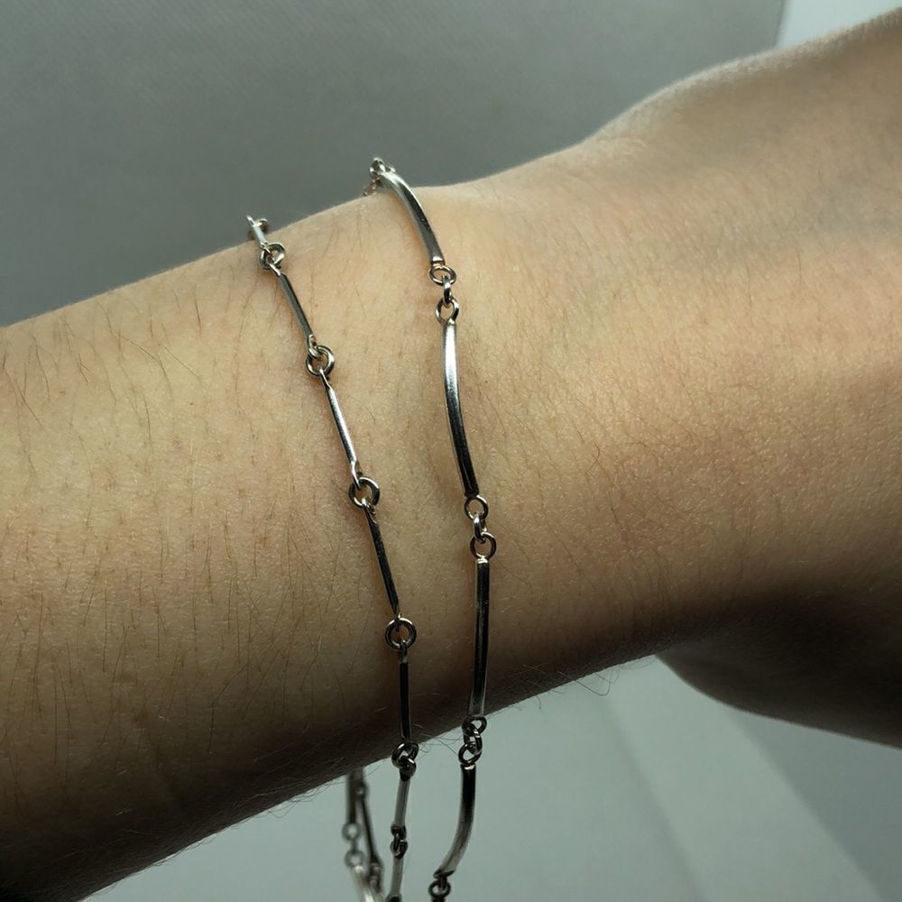 💛 925 Medium Bar Link Bracelet - Picture 4 of 4